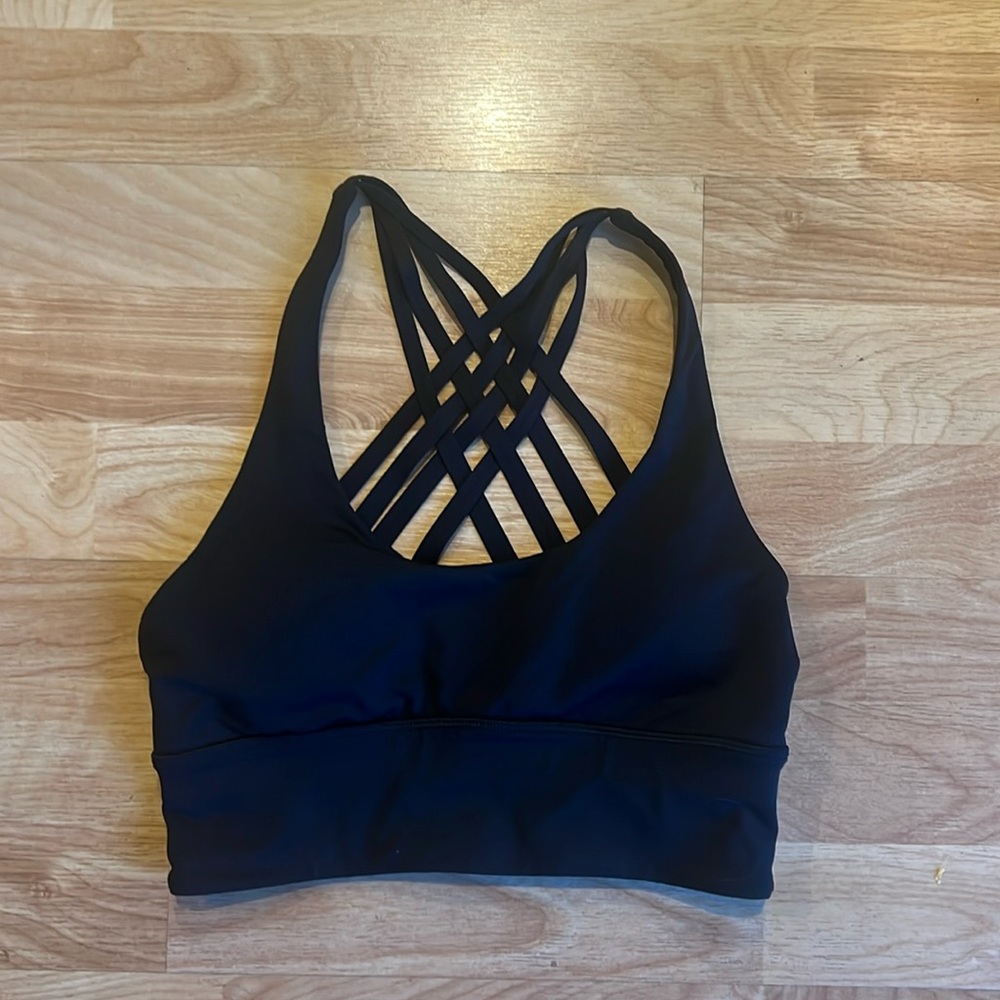 Lululemon Black Sports Bra Size 4